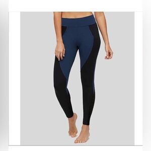 Navy and Black Women's Active Leggings